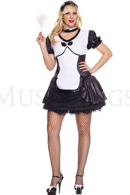 Plus Size Cameo Cutie Maid 1X/2X Costume
